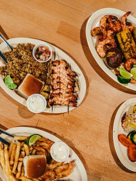 assorted dishes on a table