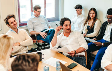 people in conference room