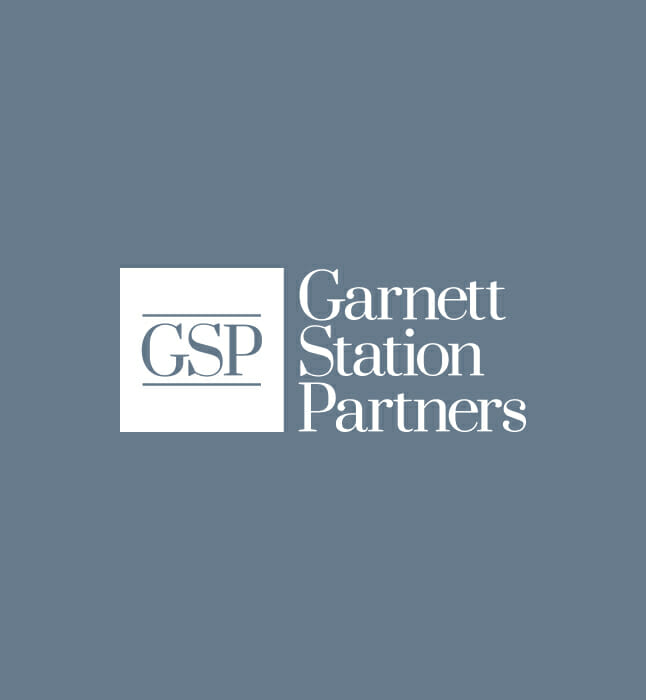 garnett station logo on blue